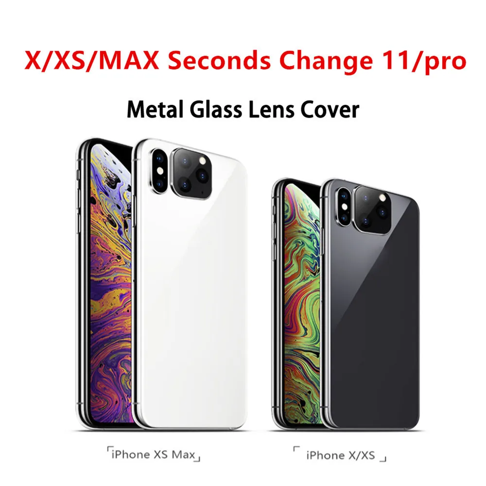 Новый стикер чехол для объектива с секундной сменой Apple iPhone X XS MAX поддельная