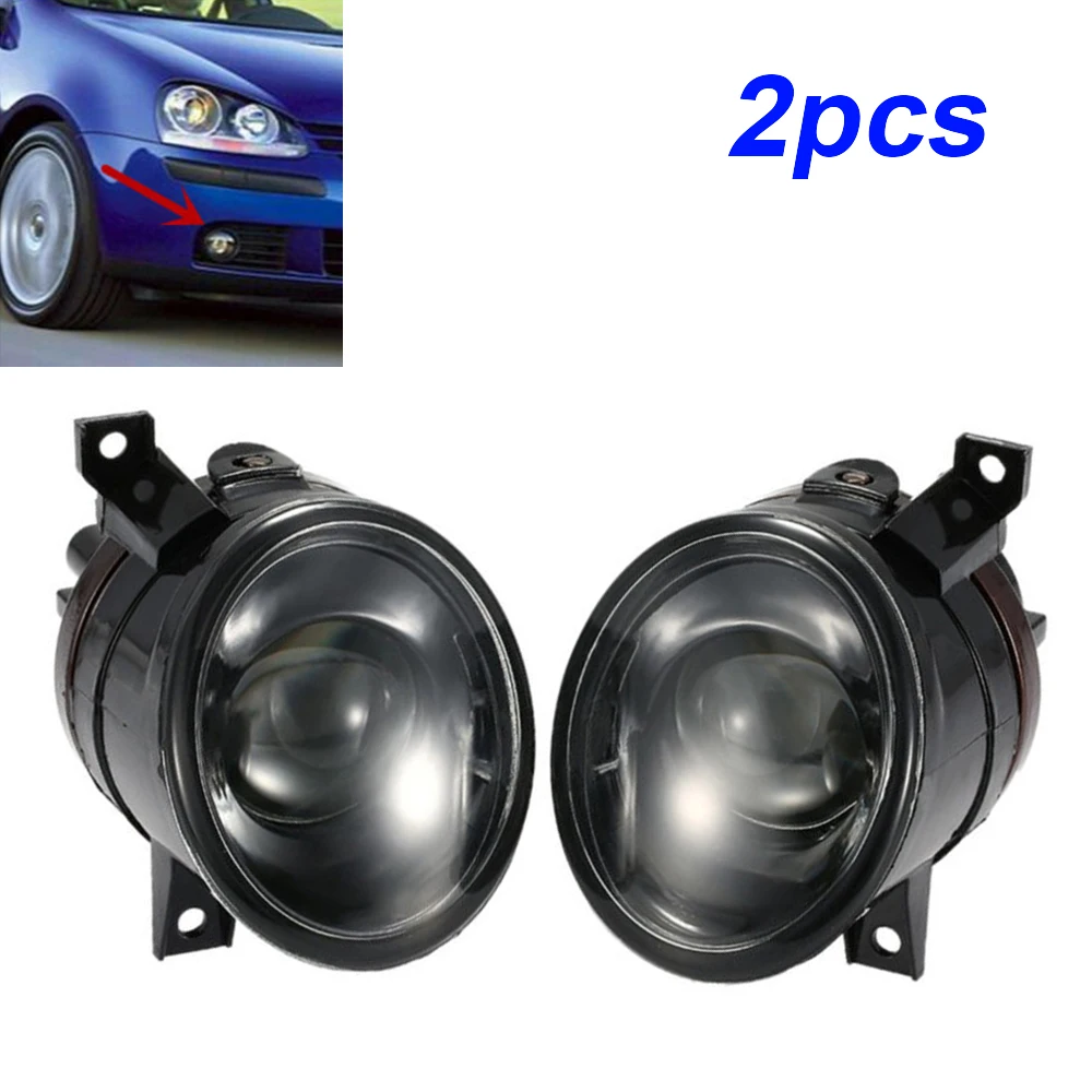 

2pcs Car Left / Right Projector Fog Driving Light Lamp Black shell For Golf MK5 2006-2010 Front bumper Fog Light