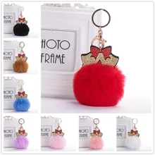 Шарик для волос брелок милый Рождественский колокольчик шарик для волос кулон женский Клаус рождественское кольцо держатель помпоны брелки