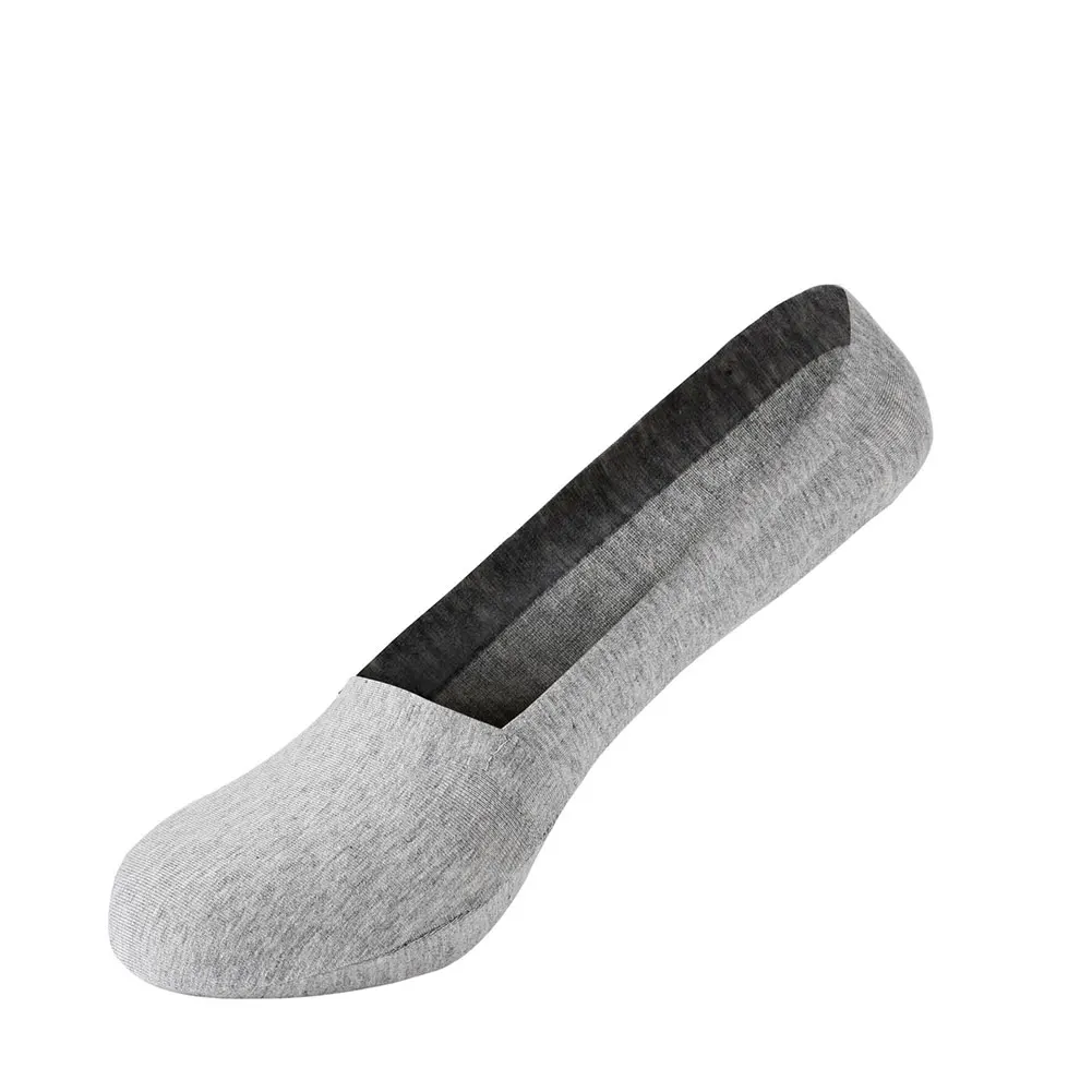 Light Grey 1 пара мужских Хлопковых Носков повседневные короткие дышащие носки-башмачки летние спортивные силиконовые Нескользящие носки TC21 - Цвет: Light Grey