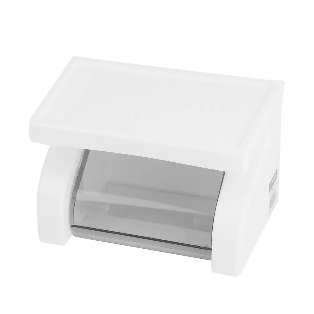 

Wall Mounted Plastic Waterproof Toilet Roll Paper Box Holder Bathroom Tool new arrival Worldwide Store