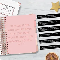 Carnet de prière en spirale avec boîte cadeau de luxe, A5, Rose, or, spirale, Journal, Agenda, organisateur, fournitures de bureau et d'affaires, avec boîte cadeau 