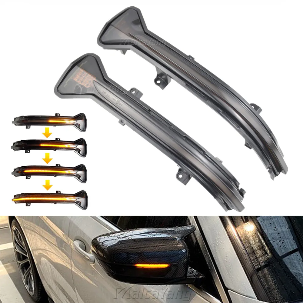 Turn Signal LED Side Wing Mirror Repeater Light For BMW 5 6 7 8 3