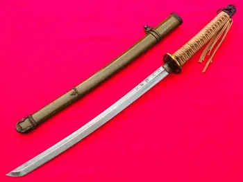 

Handmade JAPANESE Military SWORD FOLDED STEEL SAMURAI KATANA Temper Blade Army Nco.