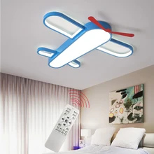 Потолочный светильник, светодиодный, мультяшный самолет, лампа самолета для мальчиков, детская спальня, светильник для гостиной, креативный светильник
