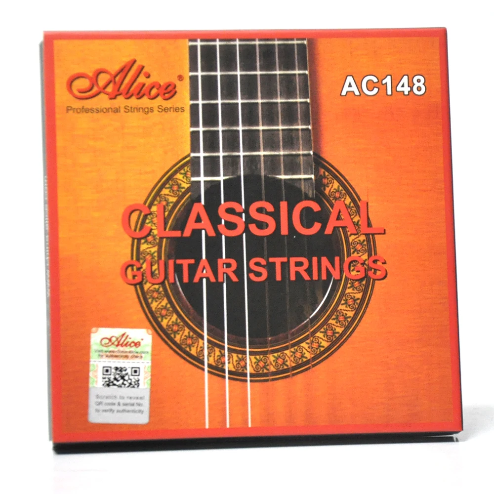 Alice AC148 N Classical Guitar Strings Crystal Nylon Silver plated 90/