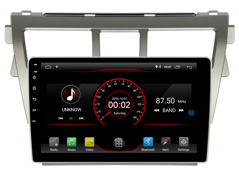 Discount Built in 4G Lte car Intelligent navigation tape recorder 9.0 android car gps radio multimedia player for toyota Vios 2007 2013 5