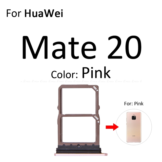 SD / Sim Card Tray Socket Adapter For HuaWei Mate 20 Pro X 20X Lite Connector Holder Slot Reader Container