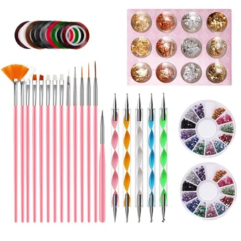 

Nail Art Embellishment Pen Acrylic Handle Rhinestone Crystal Brush Salon Decoration Manicure Tool Kit Manicure Tool Set