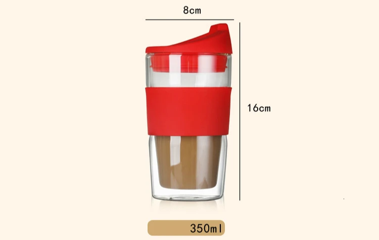 Bodum павина кофейная кружка с Чехол из силикагеля с двойными стенками, защищающий от ожогов, Офисная портативная Автомобильная чашка для чая, студенческий стакан для молока