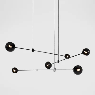 

Post-modern Geometry Minimalist Creative Multi-headed Living Room Chandelier Art Restaurant Bedroom Library Designer Chandelier