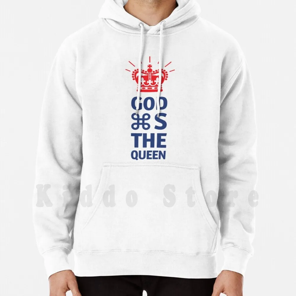 God Saver The Queen Felpa Con Cappuccio Manica Lunga Geek Queen British Wedding Royal "Salva Il Comando Della Corona Del Regno Unito