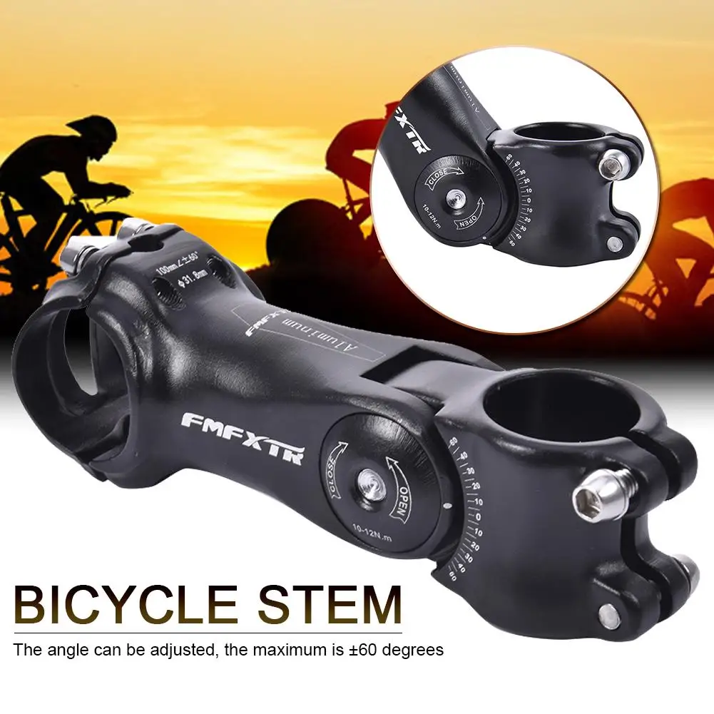 High-strength Adjustable Aluminum Alloy Cycling Bike Stem Handlebar Stem Road MTB Mountain Bicycle Stem Bicycle Parts Cycling