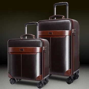 

New business travel Luggage set with handbag trolley suitcase men company working luggage travel password box boarding case