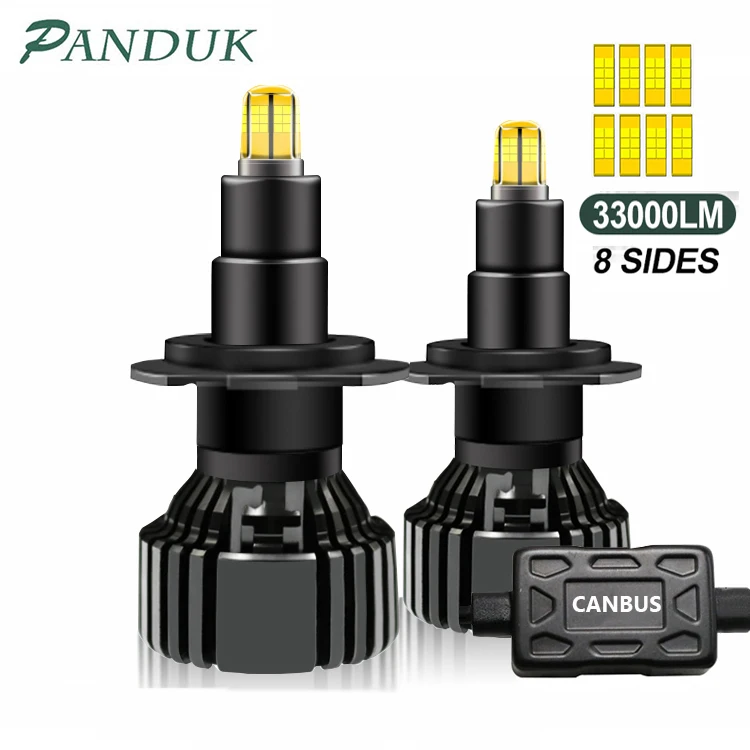 PANDUK H7 светодиодный H4 H11 33000LM 110W Canbus для автомобильных фар Светодиодный H8 HB4 HB3 9005 9006