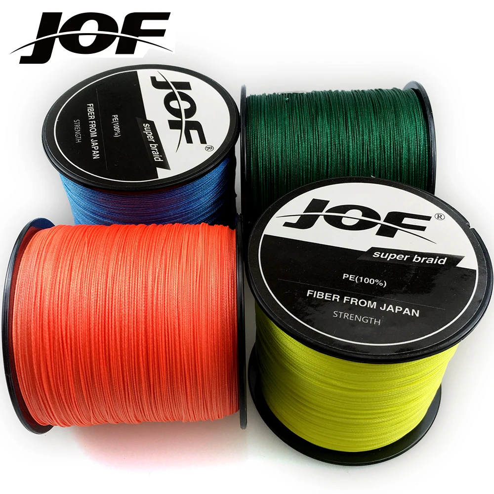 JOF 500M 8 нитей 18 22 31 39 43 52 61 78 96 119lb PE плетеная многонитевая рыболовная леска шнур для