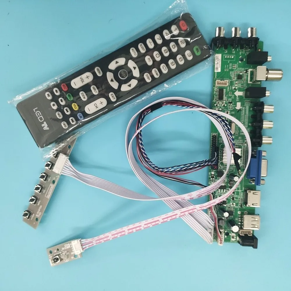 

Набор для N101L6-L05/N101L6-L06 1024X600 40pin DVB-T пульт дистанционного управления W Светодиодный контроллер сигнала ТВ LVDS USB AV VGA светодиодный HDMI цифровой 10,1"