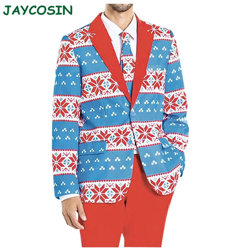 JAYCOSIN мужские свадебные костюмы 2019 очаровательный костюм зимняя Рождественская