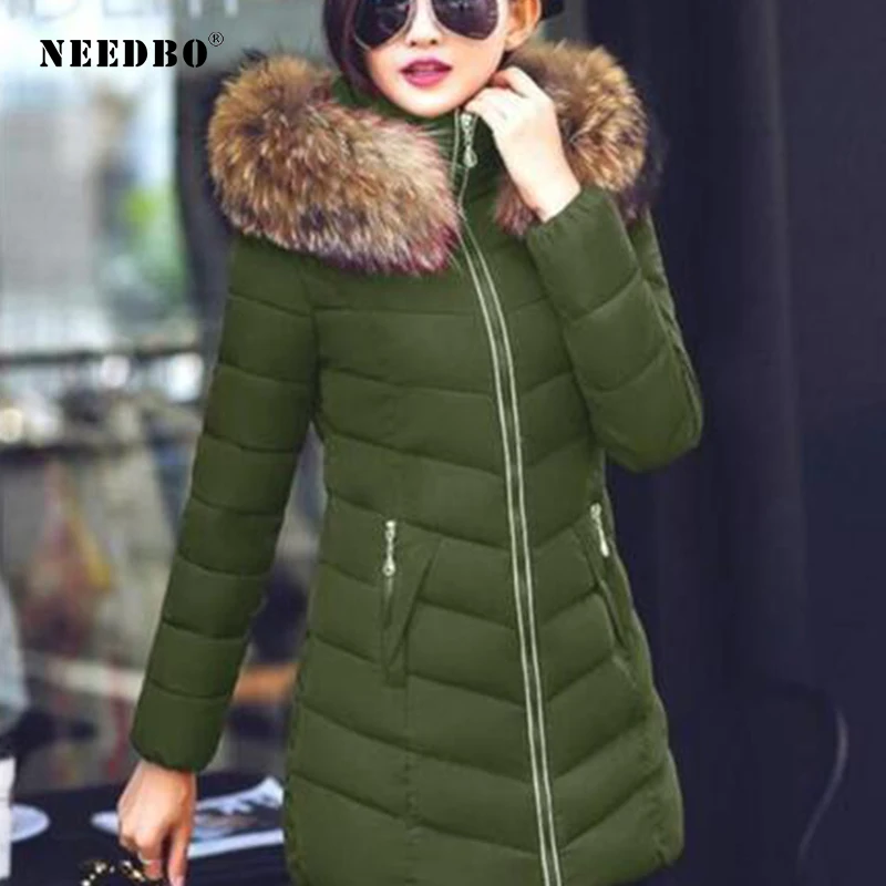 NEEDBO, пуховик, женский, длинный, пуховик, для женщин, зимний, с капюшоном, пуховик, зима, большой размер, Doudoune, куртка, пальто, для девушек, пуховик