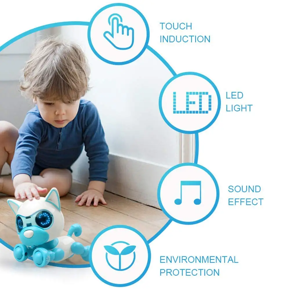 RC Robot Toy Robot Dog Puppy for Children Interactive Kids Toy Birthday Present Christmas Gifts Robot Toys for Boy Girl