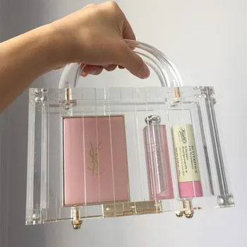 

pursue pretty girls clutch handamde in dubai marble bags acrylic purse clear Transparent women brand pvc handbags party bags