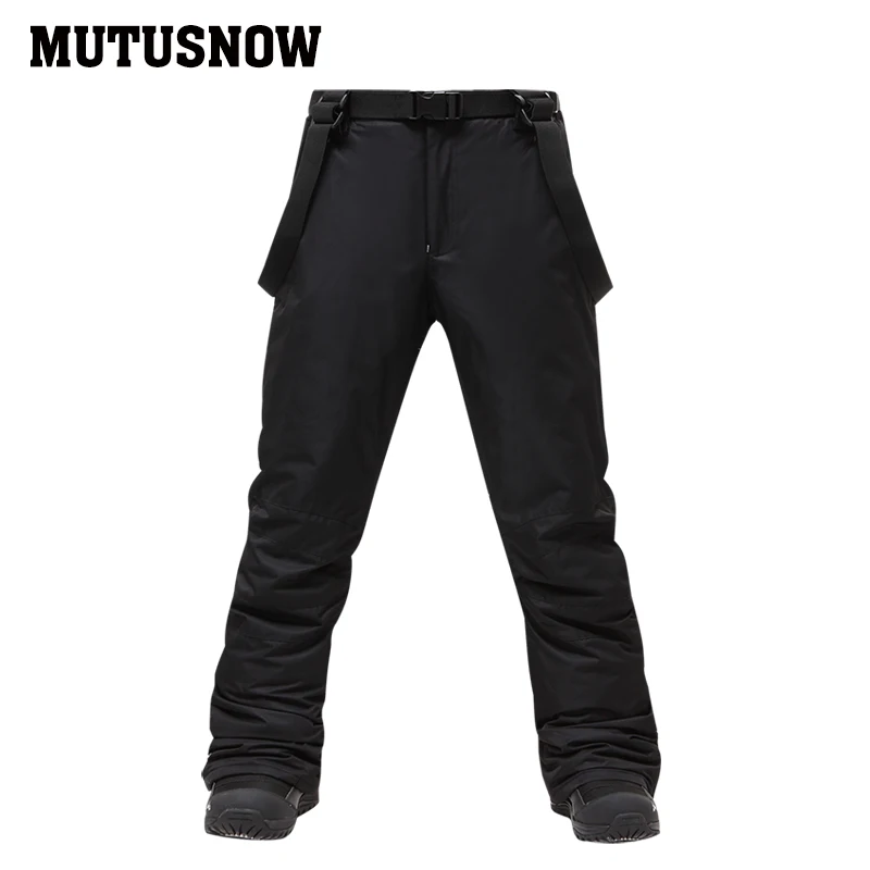 MUTUSNOW, новинка, брюки для сноуборда, мужские водонепроницаемые зимние лыжные штаны, Мужские дышащие зимние штаны, Брендовые мужские лыжные брюки-30 градусов