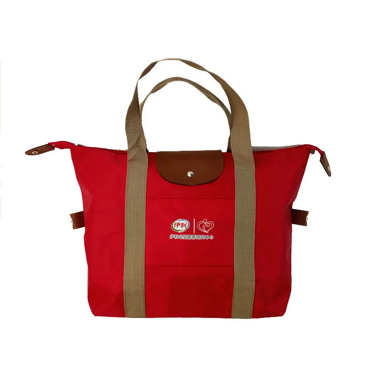 

Factory Customizable Hand Supermarket Shopping Bag Storage Women's Folding Bag Advertisement Promotional Package
