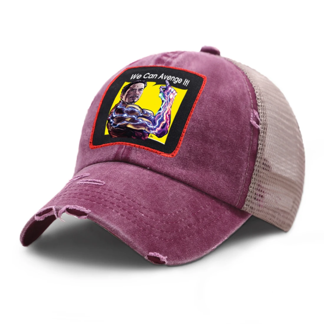 

It Cool Tony Stark Iron Man Adjustable Mesh Baseball Cap Hip Hop Adjustable Snapback Caps For Ladies Summer 2020 Brand Czapka