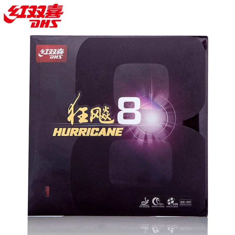 DHSHurricane8PimplesInTableTennisRubberhardness3940pingpong