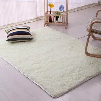 

Living room/bedroom Rug Antiskid soft carpet modern carpet mat white pink