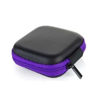 Модные мини-наушники на молнии, сумка для sd-карт, коробка для хранения ключей, кошелек, аксессуары для путешествий, упаковочные Органайзеры - Цвет: Фиолетовый