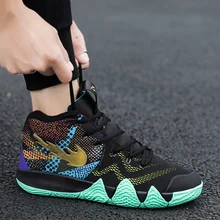Летние мужские баскетбольные кроссовки; обувь для мальчиков; Kyrie 4 9; Uptempo Boots; ретро 11; вязаные кроссовки; zapatillas hombre