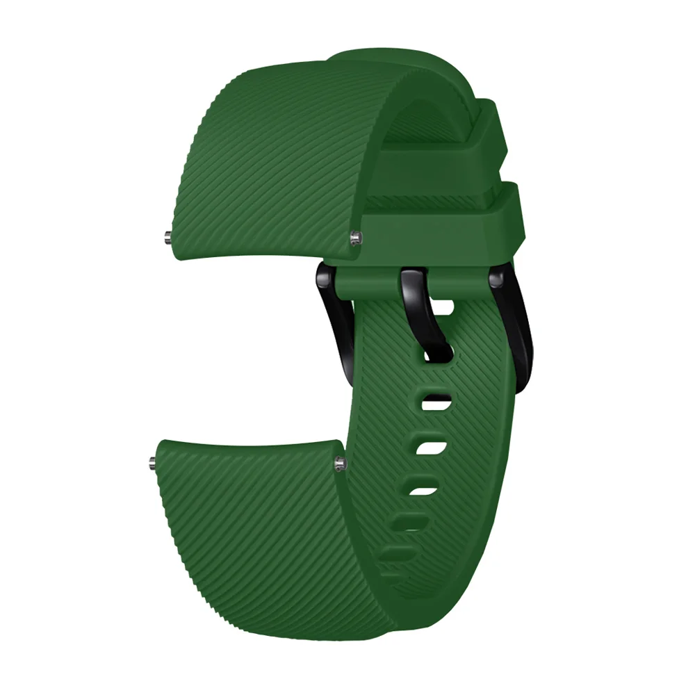 Army green Силиконовый ремешок для Amazfit Bip Замена для Xiaomi Huami Amazfit браслет для Huami Amazfit Bip бит ремешок 20 мм - Цвет: Army green
