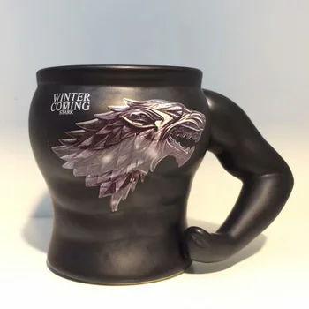 

Right and game muscle cup creative coffee cup personality muscle man cup funny modeling ceramic mug