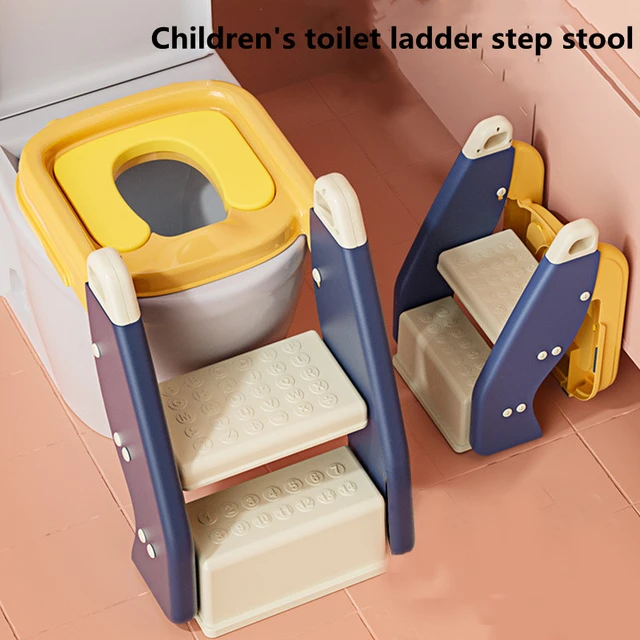Wc per bambini scale poggiapiedi ragazzi e ragazze sedile vasino Baby Home  scaletta pieghevole sedile wc