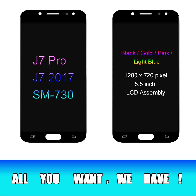 Для samsung Galaxy J7 Pro J730 SM-J730F J730FM/DS J730F/DS J730GM/DS ЖК-дисплей+ сенсорный экран дигитайзер монтаж