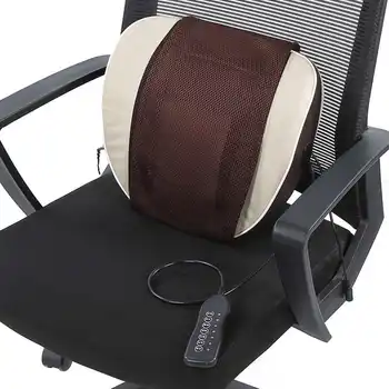 

US Plug 100-240V Lumbar Massage Pillow 7 Button Multi-Functional Heating Electric Waist Massage Pillow Pain Relieve Relax Pillow