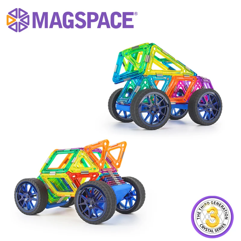 Магнитный конструктор MAGSPACE большого размера, набор для строительства, модель и строительные игрушки, магнитные блоки, развивающие игрушки для детей