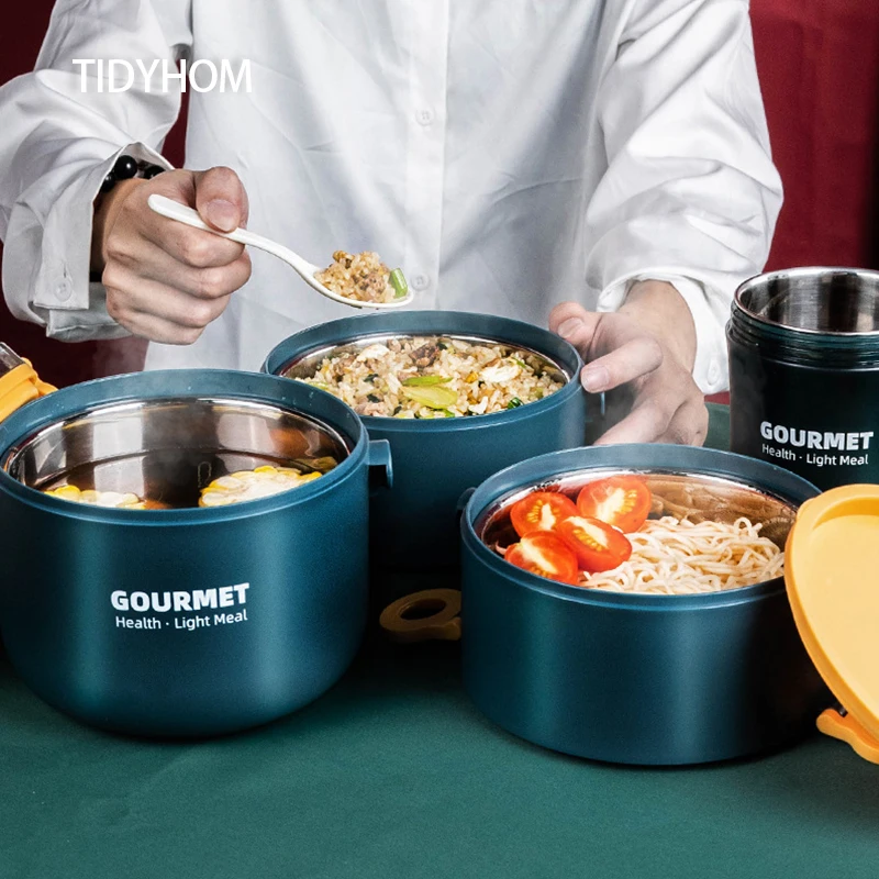 1-3 Layers Of Matte Exterior Stainless Steel Leak-Proof Heat Preservation Can Store Large-Capacity Food Fresh-Keeping Box | Дом и сад