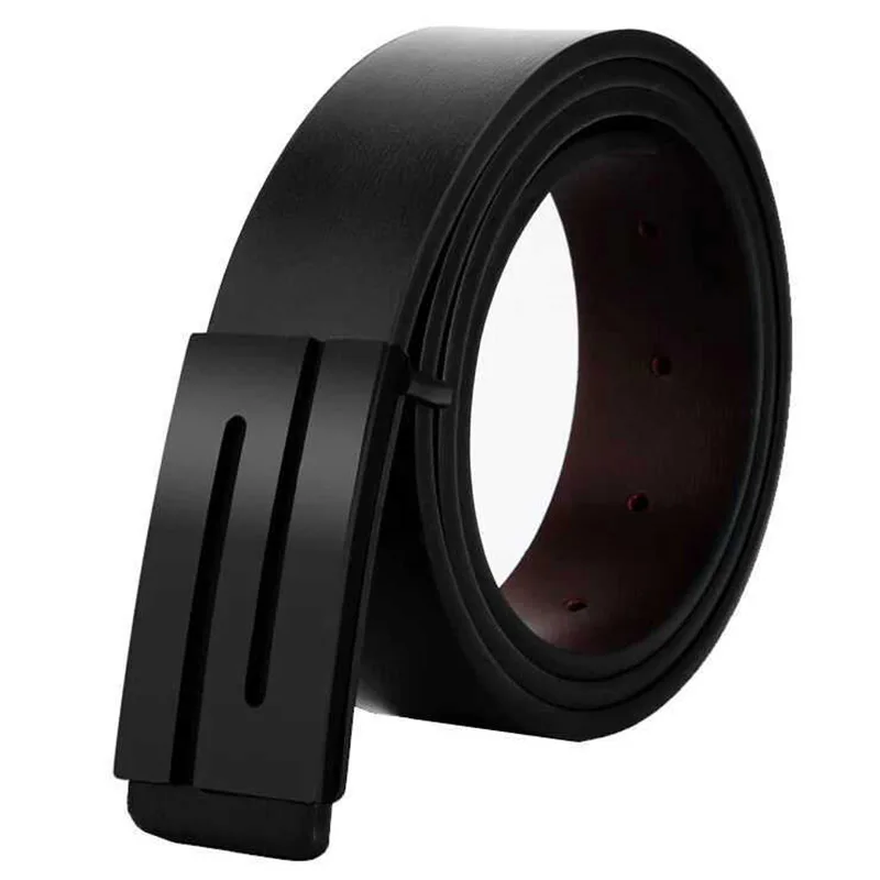 AQ04 MINGLILONG хорошее качество Ceinture мужские S ремни с дизайнерскими буквами гладкая Пряжка ремень мужской ремень для отдыха - Цвет: AQ04