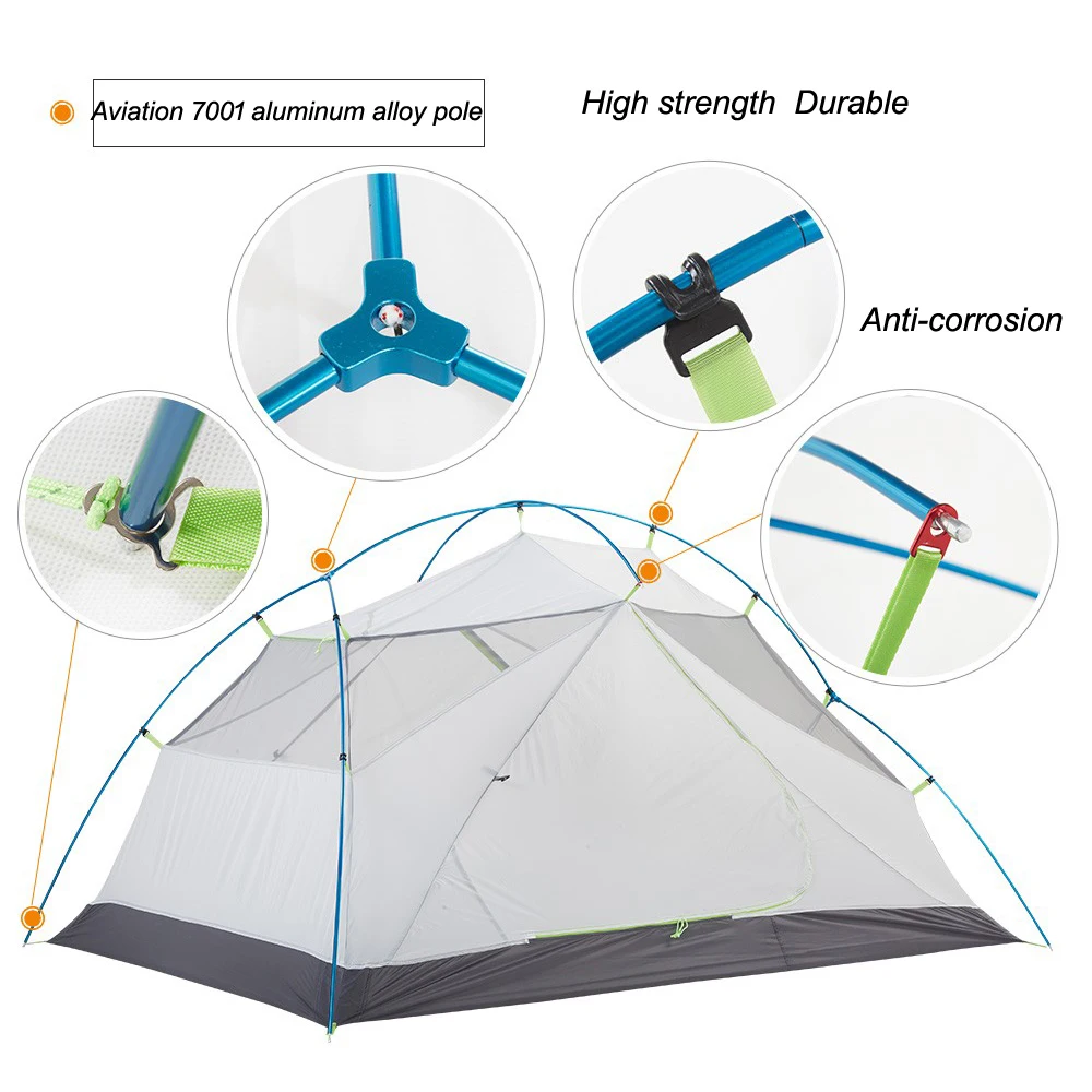 ASTA GEAR Greenmountain 2 туристическая Ультралегкая палатка на человек для кемпинга