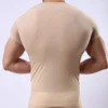 Men's Skinny Undershirt/Man Ice Silk Sheer Short Sleeves Basic Shirts/Gay Mesh Breathable V-neck See Through Underwear ► Photo 2/6