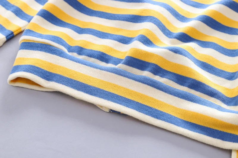Autumn Children Baby Boys Clothing Sets Toddler Clothes Suits Stripe Coats Cartoon T Shirt Pants 3PCS Infant Casual Costume