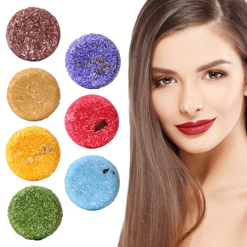 

Shampoo 100% Natural Plant Organic Hair Shampoo Soap Enhance Hair Root Moisturizing Hair Soap Hair Darkening Hair Repair Care