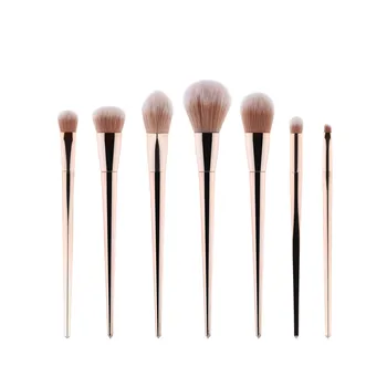 

7PCS Wooden Foundation Cosmetic Eyebrow Eyeshadow Brush Makeup Brush Sets Tools Women's Fashion Makeup Brushes Brush Tools