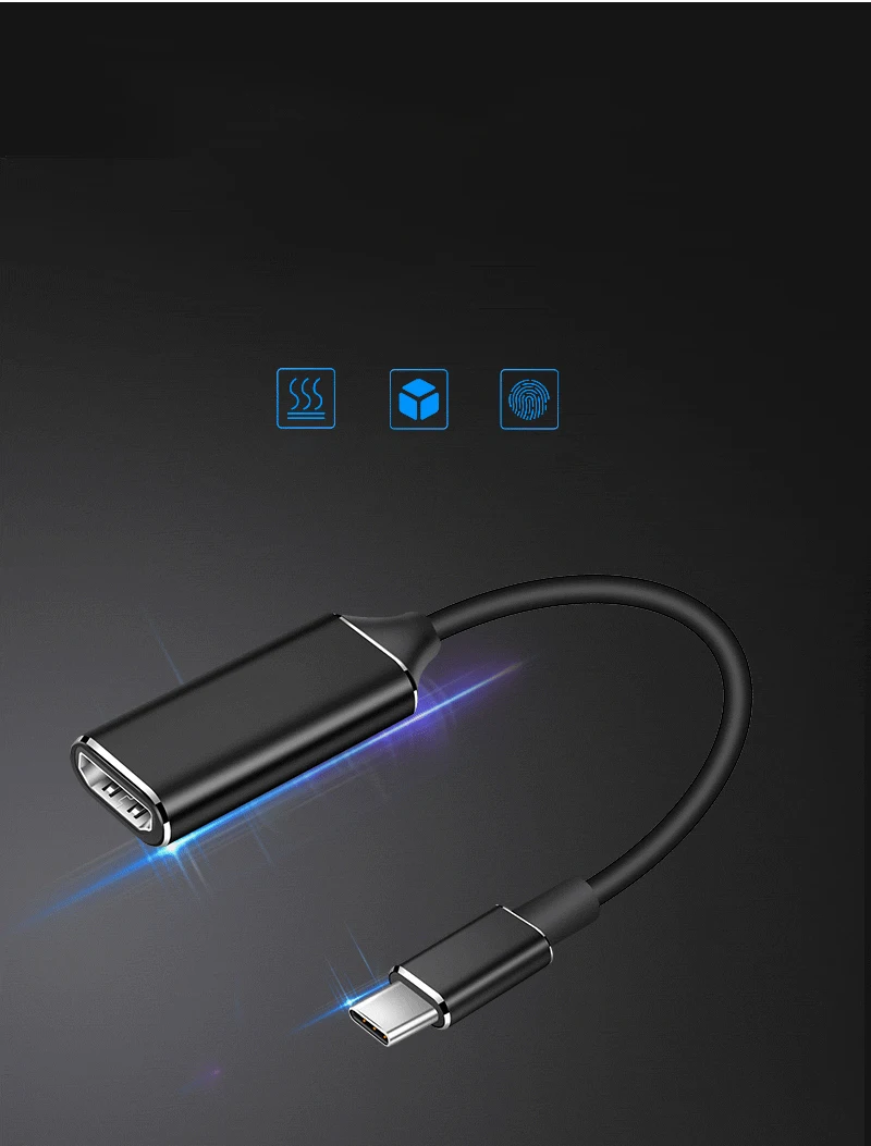 Usb Тип C к женскому HDMI HD ТВ кабель адаптер для Mac samsung Note 8 S8 S9 Быстрый