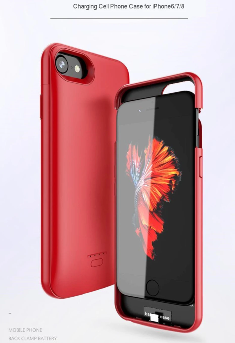 Аккумулятор Чехол для Iphone 6 6s 7 8 4000/5500mah зарядное устройство для Iphone 6 6s 7 8 Plus тонкий внешний пакет резервного копирования Чехол
