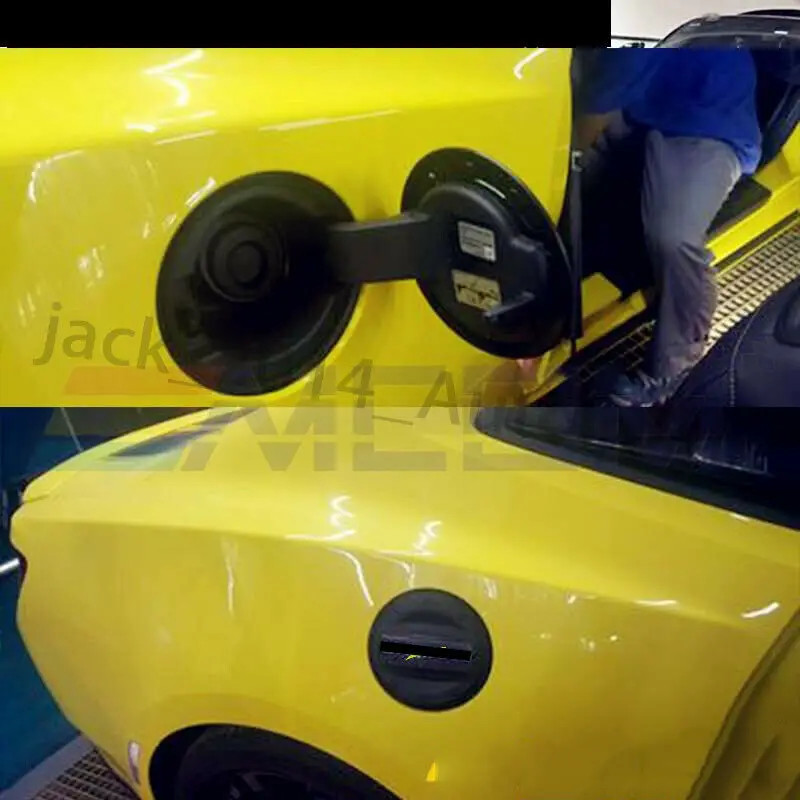 Carbon Fiber Grain Nicebee ABS Car Fuel Tank Cap Cover Gas Tank Decoration Protect Trim Cover For Chevrolet Camaro 2017 Up 