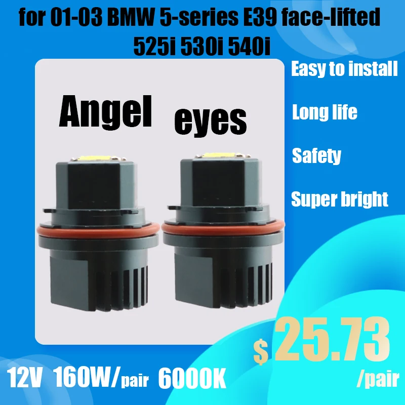 

Светодиодный Маркер IP65 без ошибок белый 3-годовая гарантия Дневной светильник светодиодный Ангельские глазки маркер для ввиде горшка 01-03 BMW 5-series E39 face-lift 525i