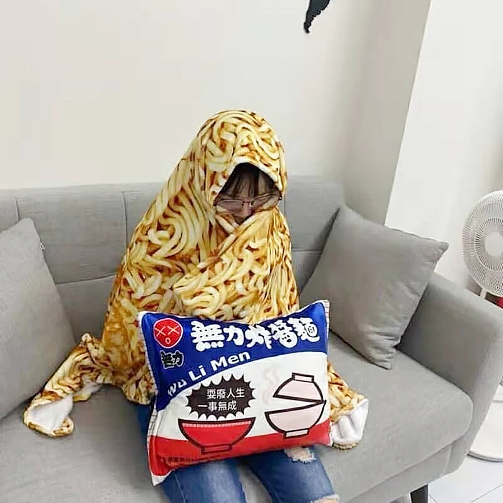 Моделирование Подушка слабость лапша моделирование лапши Nap одеяло подходит для офиса автомобиля и дома PP Хлопок